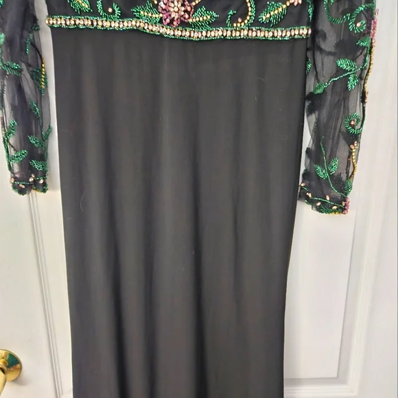 Mac Duggal 67870 Beaded Illusion High Neck Trumpet Gown SZ 6 NWOT - Picture 5 of 14